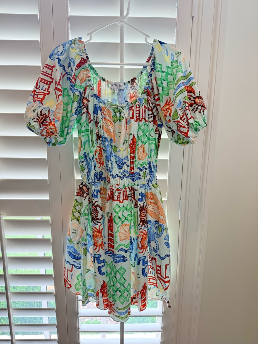 HUNTER BELL Multicolor Nautical Print Mini Dress - worn once size 4